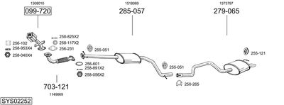 BOSAL SYS02252 BOSAL SYS02252
