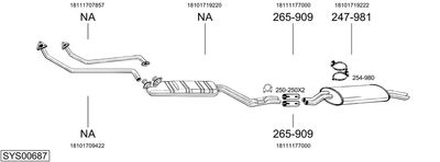 BOSAL SYS00687