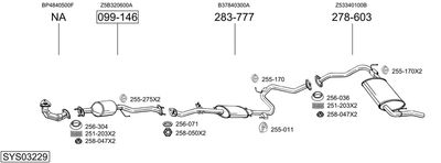 BOSAL SYS03229 BOSAL SYS03229