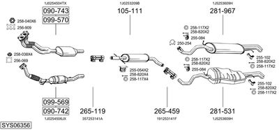 BOSAL SYS06356