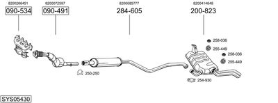 BOSAL SYS05430 BOSAL SYS05430