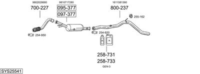 BOSAL SYS25541
