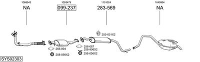 BOSAL SYS02303 BOSAL SYS02303