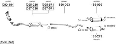 BOSAL SYS11365 BOSAL SYS11365