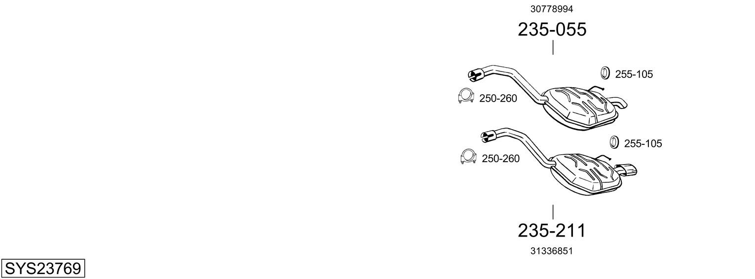 BOSAL SYS23769
