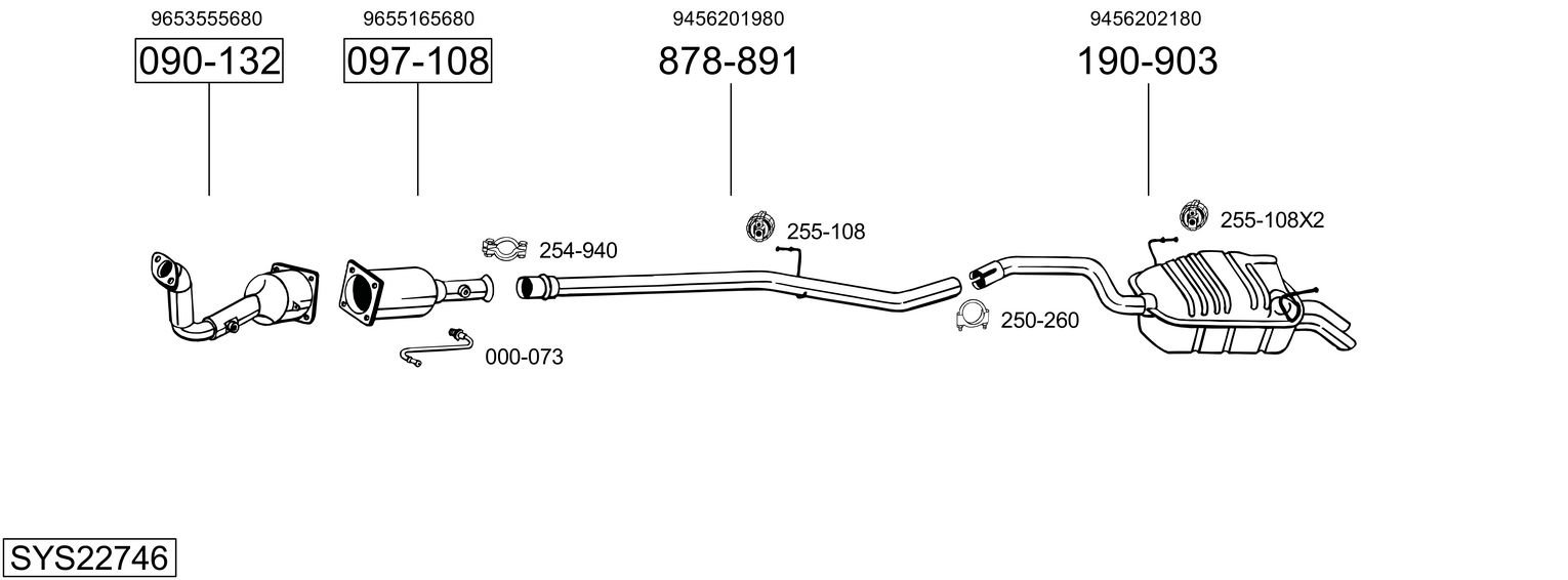 BOSAL SYS22746