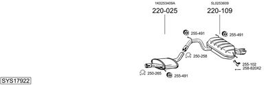 BOSAL SYS17922