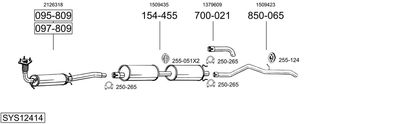BOSAL SYS12414 BOSAL SYS12414