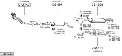 BOSAL SYS06250