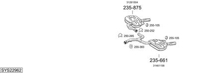 BOSAL SYS22962