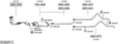 BOSAL SYS09711 BOSAL SYS09711