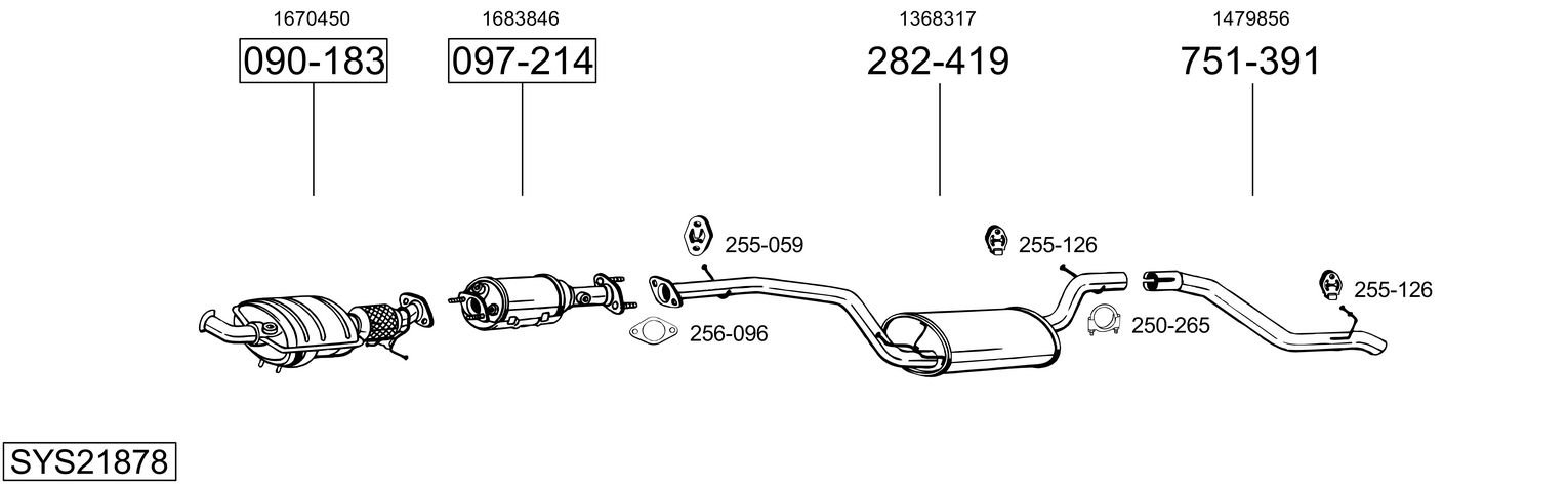 BOSAL SYS21878