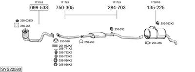 BOSAL SYS22580