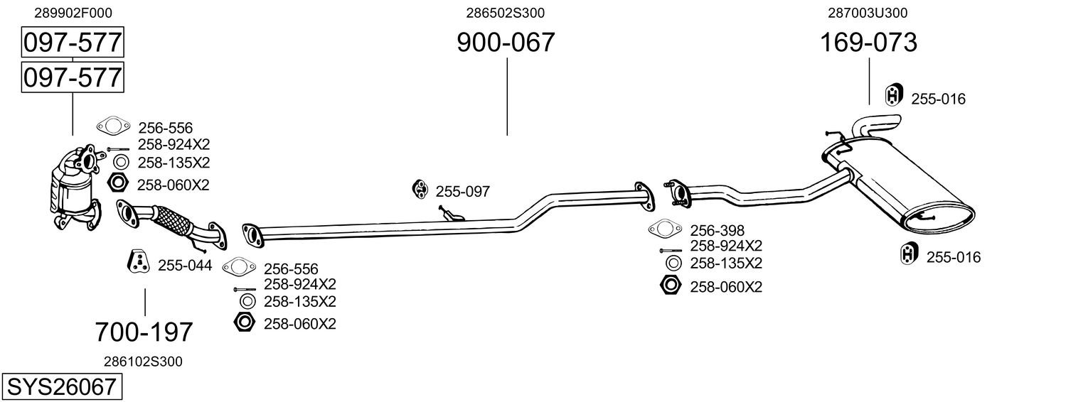 BOSAL SYS26067