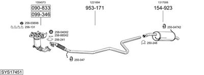 BOSAL SYS17451 BOSAL SYS17451