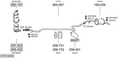 BOSAL SYS14254
