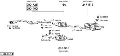 BOSAL SYS00544