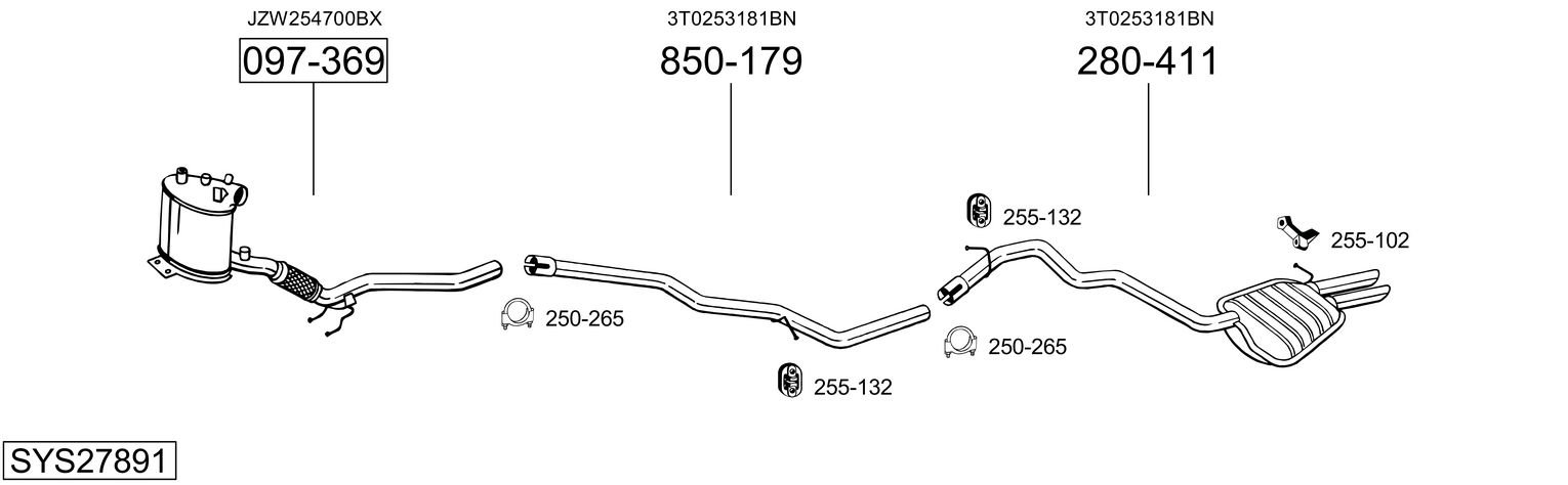 BOSAL SYS27891