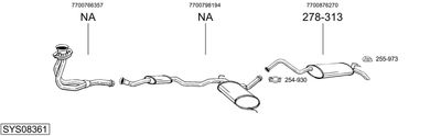 BOSAL SYS08361 BOSAL SYS08361