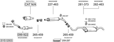 BOSAL SYS12003