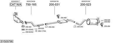 BOSAL SYS05798 BOSAL SYS05798