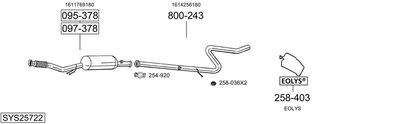 BOSAL SYS25722