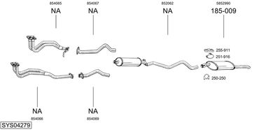 BOSAL SYS04279 BOSAL SYS04279