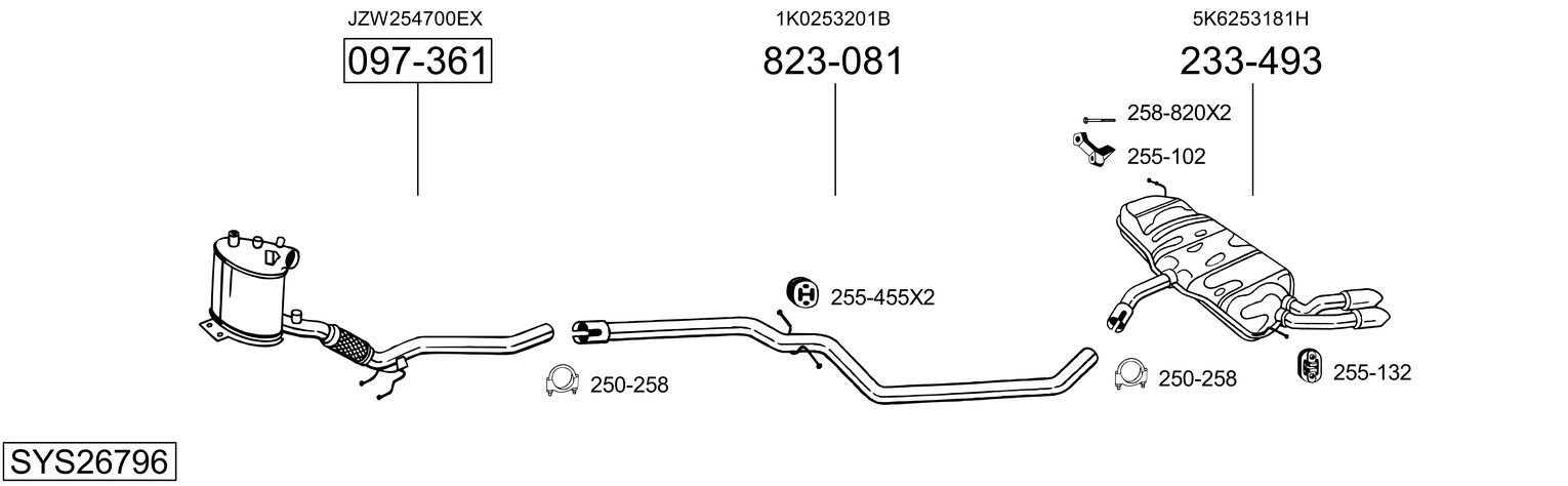 BOSAL SYS26796