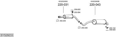 BOSAL SYS29233 BOSAL SYS29233
