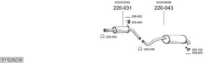 BOSAL SYS29238 BOSAL SYS29238