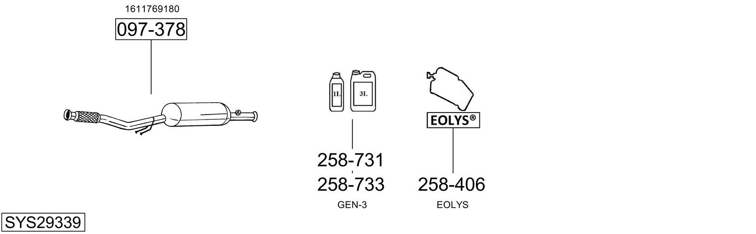 BOSAL SYS29339