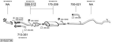 BOSAL SYS22736