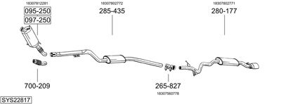 BOSAL SYS22817