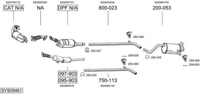 BOSAL SYS09461 BOSAL SYS09461