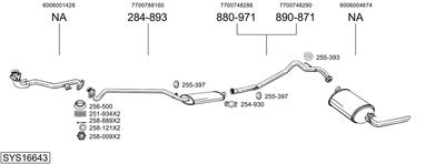 BOSAL SYS16643 BOSAL SYS16643
