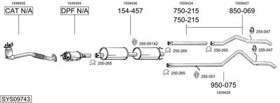 BOSAL SYS09743 BOSAL SYS09743
