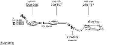 BOSAL SYS05722 BOSAL SYS05722