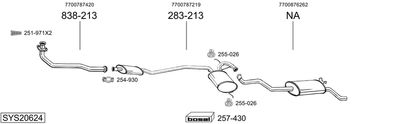 BOSAL SYS20624 BOSAL SYS20624