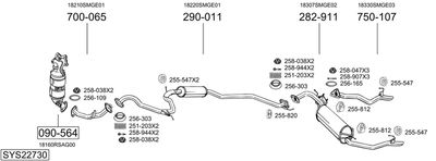 BOSAL SYS22730