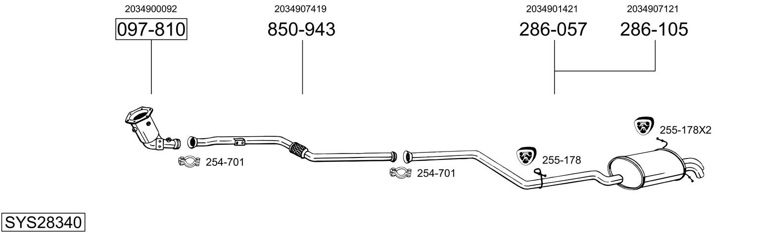 BOSAL SYS28340