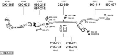 BOSAL SYS05080