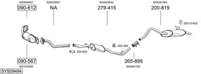BOSAL SYS09494