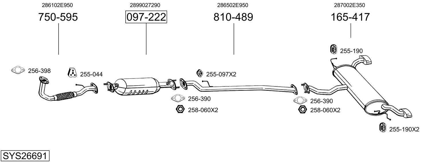 BOSAL SYS26691