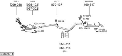 BOSAL SYS09914