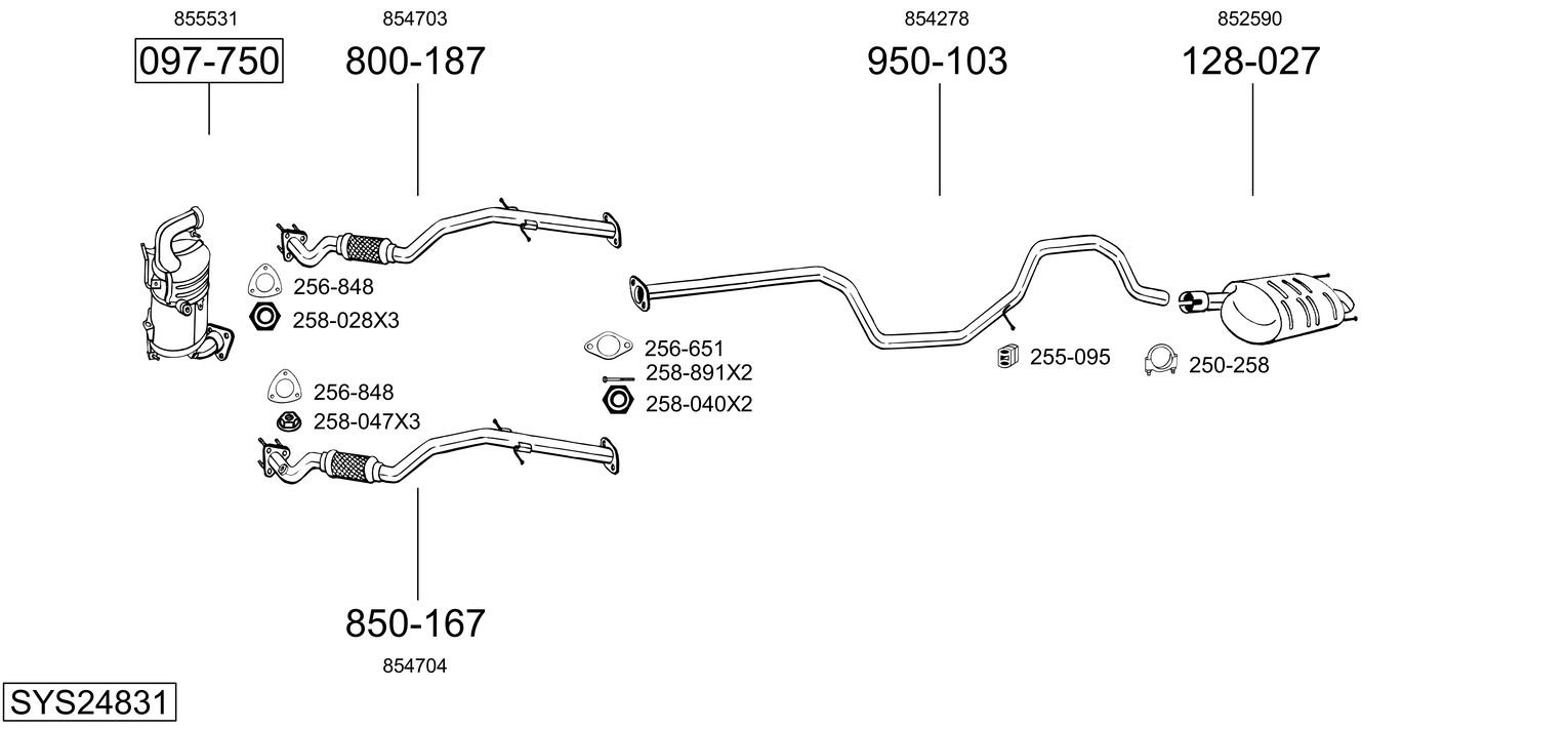 BOSAL SYS24831