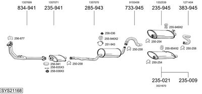 BOSAL SYS21168