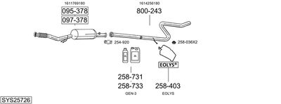 BOSAL SYS25726