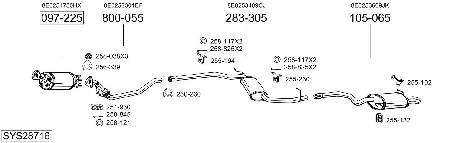 BOSAL SYS28716