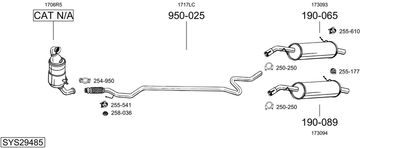 BOSAL SYS29485 BOSAL SYS29485