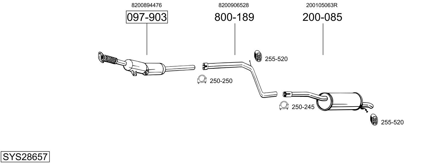 BOSAL SYS28657
